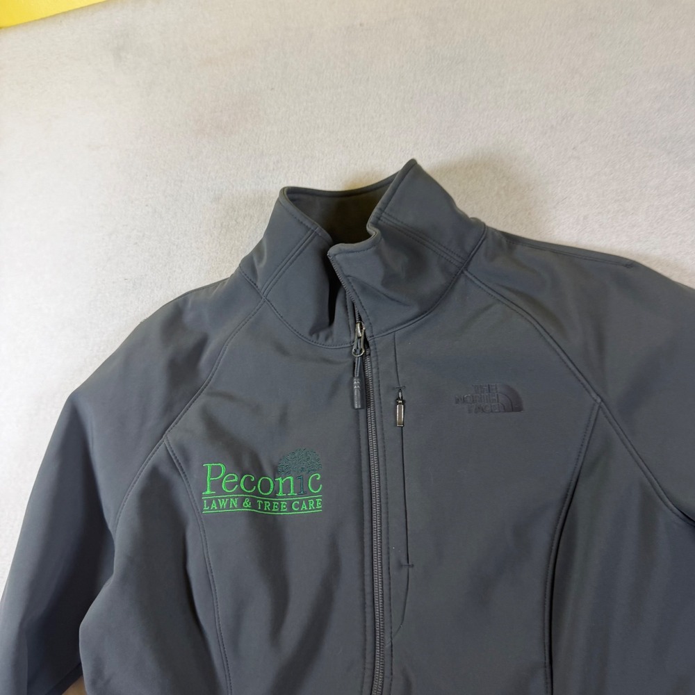 The North Face Womens Apex Bionic Softshell Jacket Gray Full Zip Size Medium
